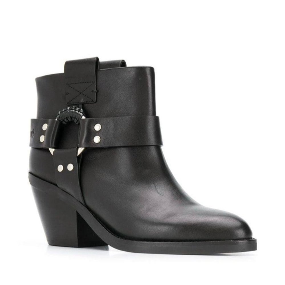 See by Chloe Eddie Ankle Western Boots NWOB 39 - Picture 3 of 14
